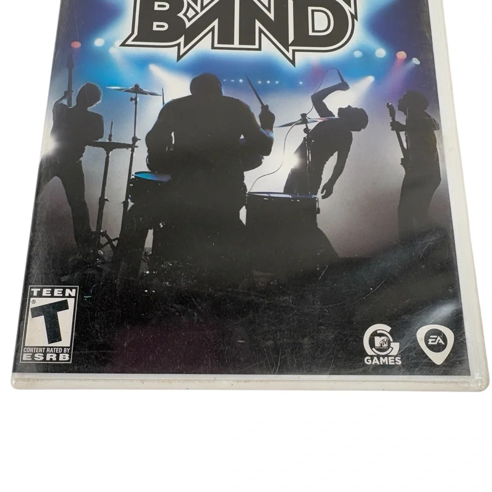 Wii Rock Band Video Game Rated Teen Gaming Gamer Singing